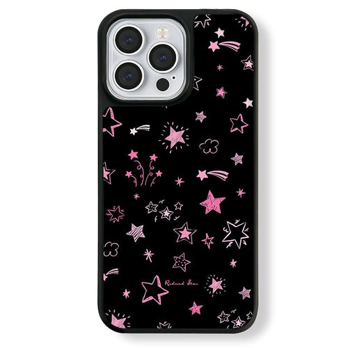 Casey Reduced Star Pink Twinkling Stars AG Matte Phone Case – Magnetic Anti-Fingerprint Protective Cover